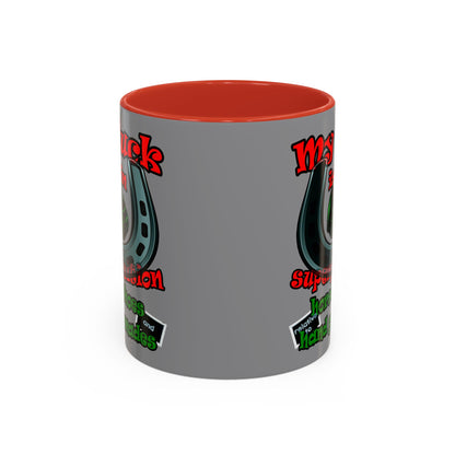 my luck - Accent Mug (grey)