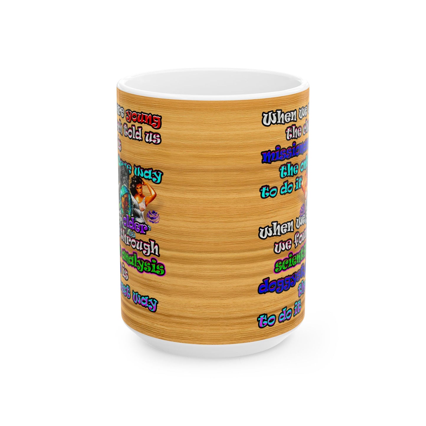 doggystyle - White Mug (butterscotch wood finish)
