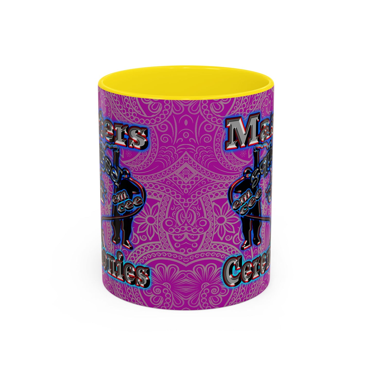 em cee squared - Accent Mug (pink swirl)