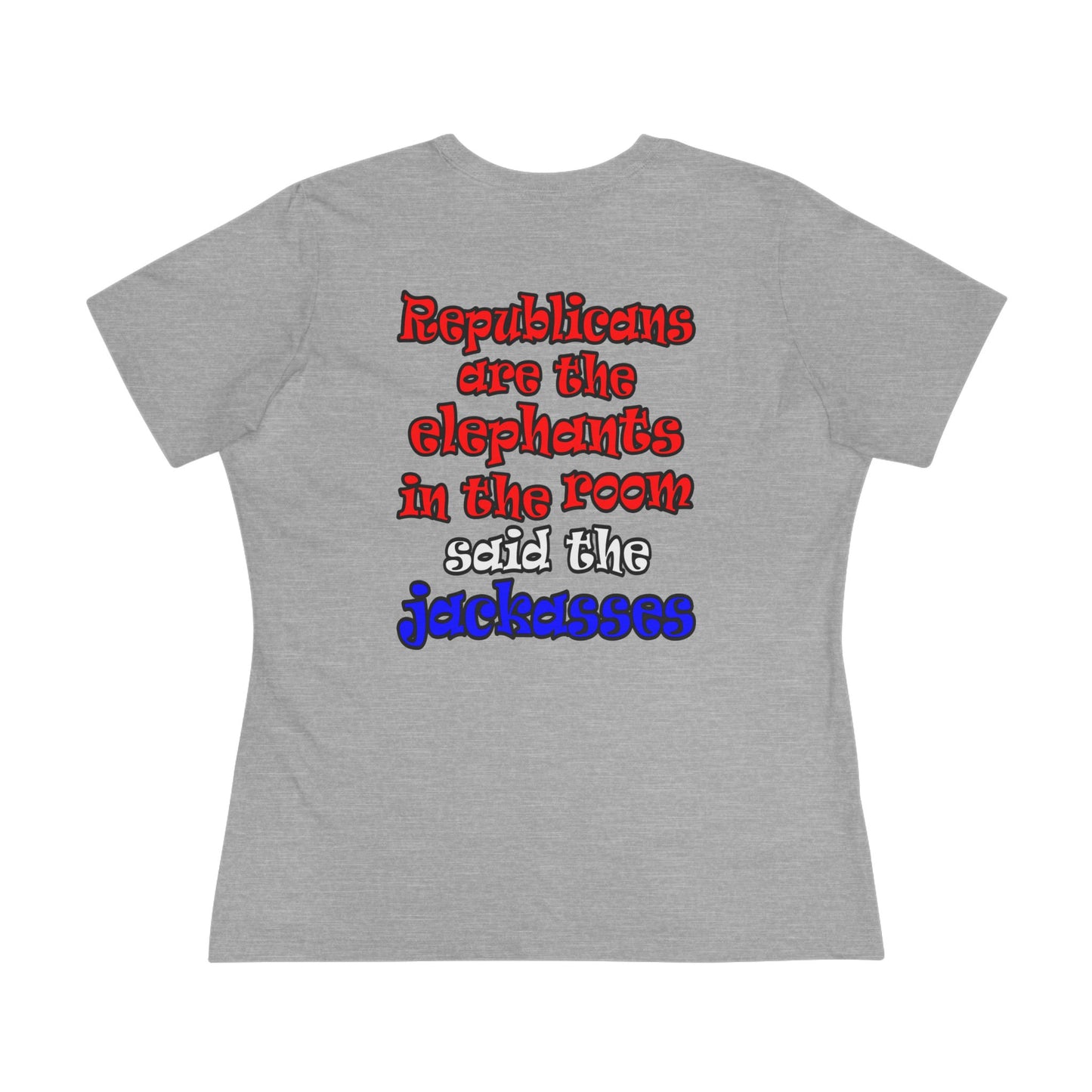 donkeys and elephants - Women's Premium Tee