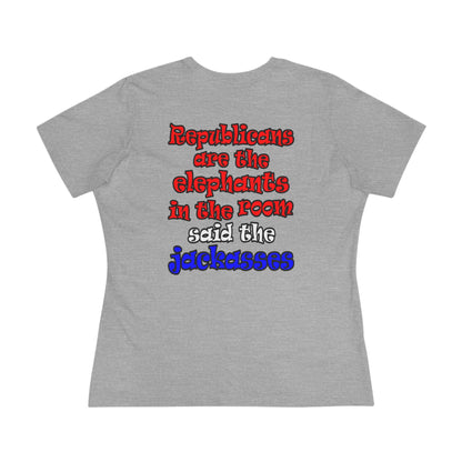 donkeys and elephants - Women's Premium Tee