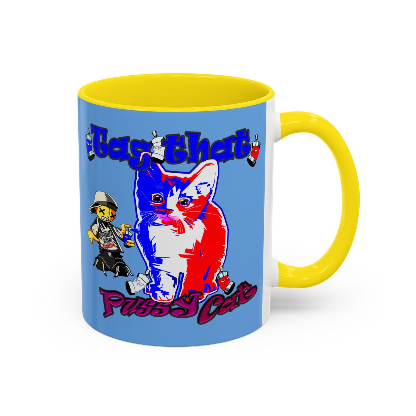 tag that - Accent Mug (light blue)