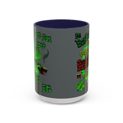 celtics logo - Accent Mug (dark grey)