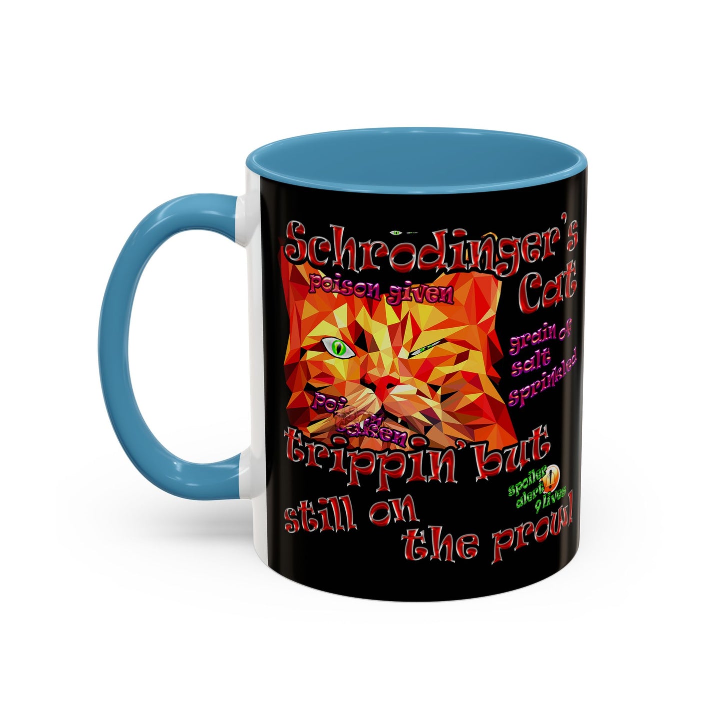 schrodinger's cat - Accent Mug (black)