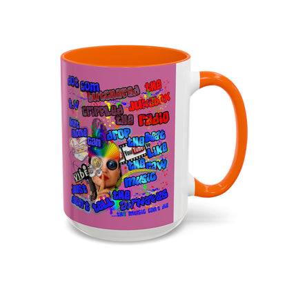drop the beat - Accent Mug (light pink)