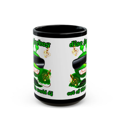 disc jockey - Black Mug (white)