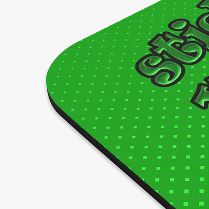 stick that in your pipe and smoke it - Mouse Pad (Rectangle) (logo green)
