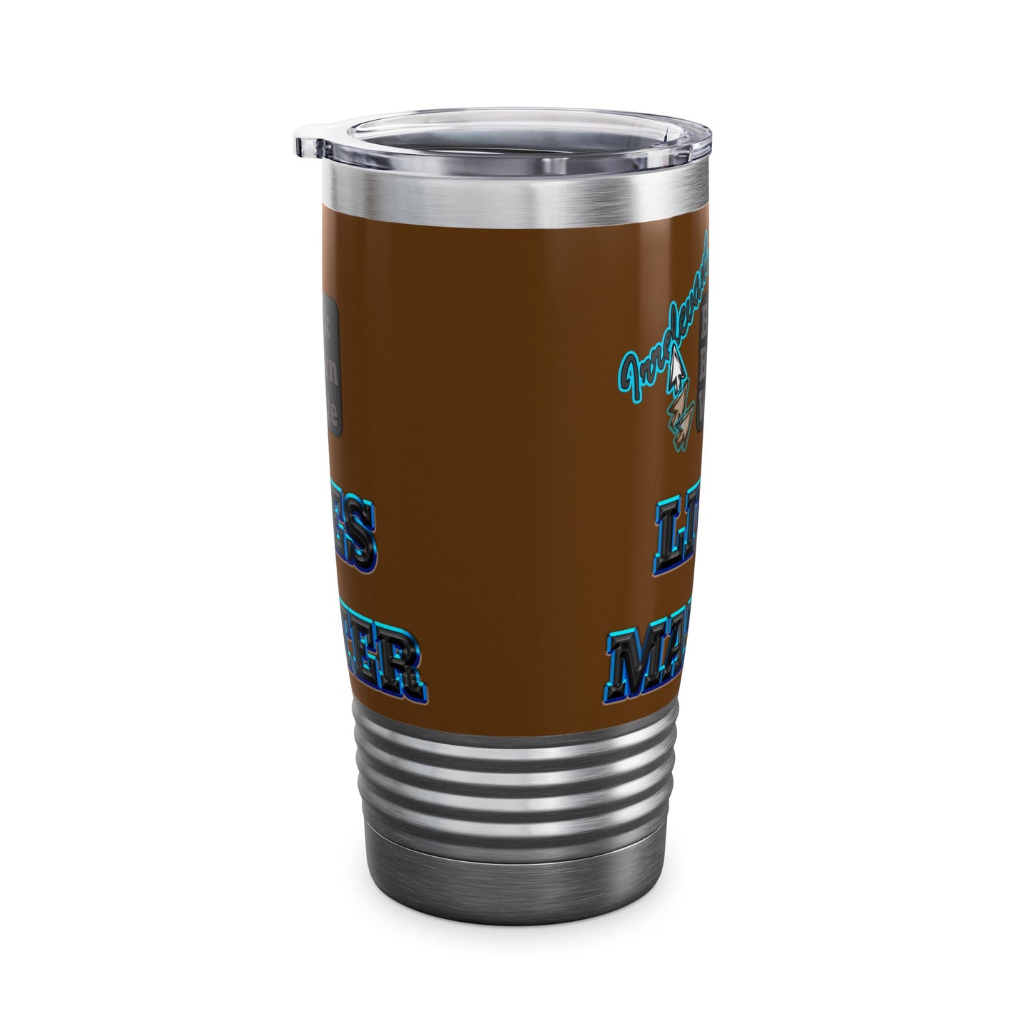 irrelevant - Ringneck Tumbler, 20oz (brown)