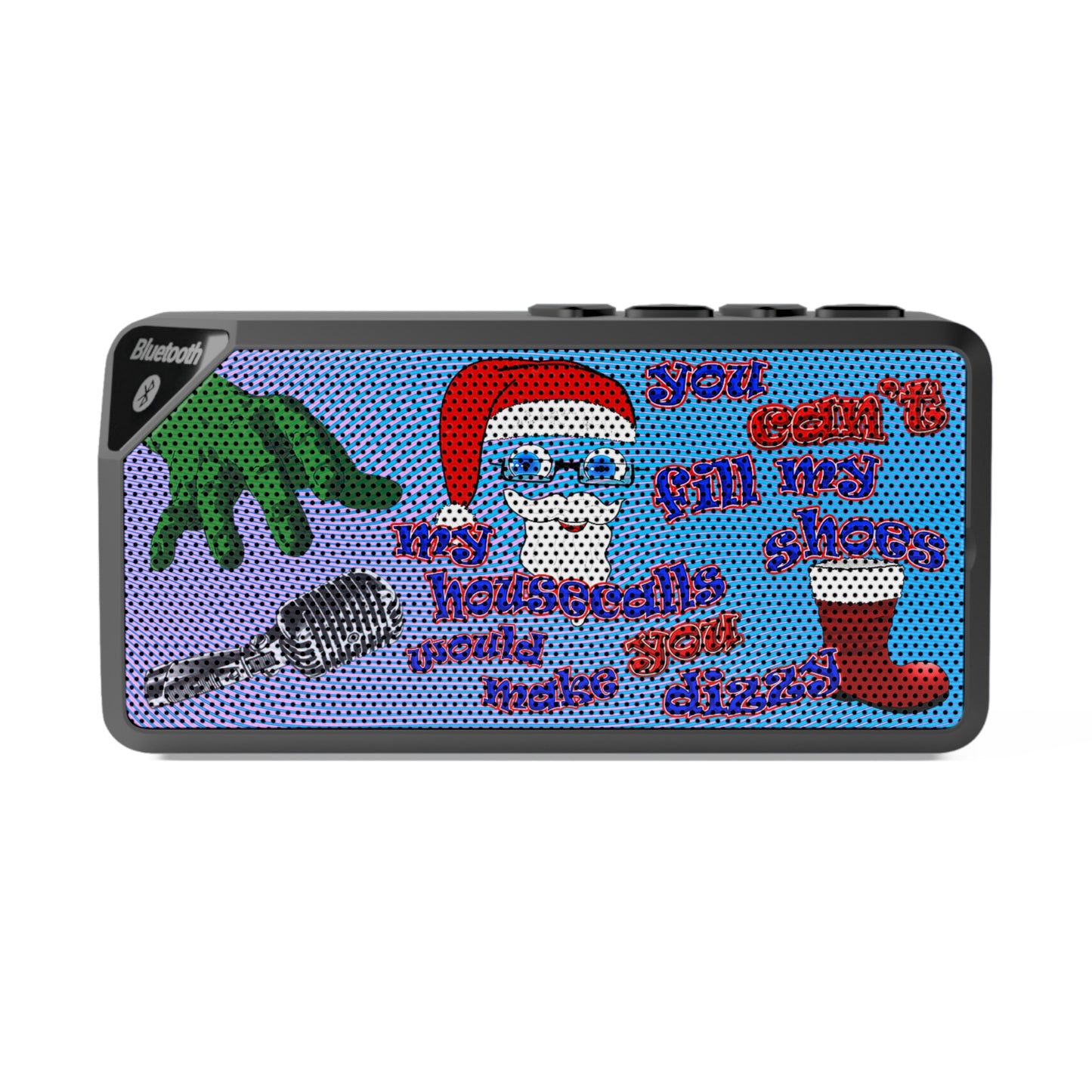 santa's shoes - Jabba Bluetooth Speaker (light blue-purple wave)