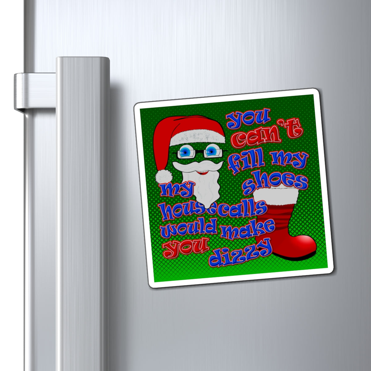 santa's shoes - Magnets - (logo green)
