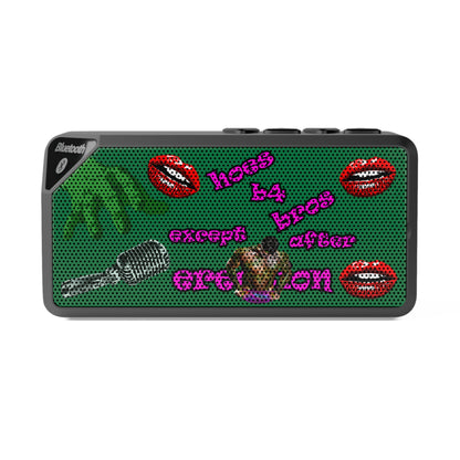 hoes b4 bros - Jabba Bluetooth Speaker (dark green)