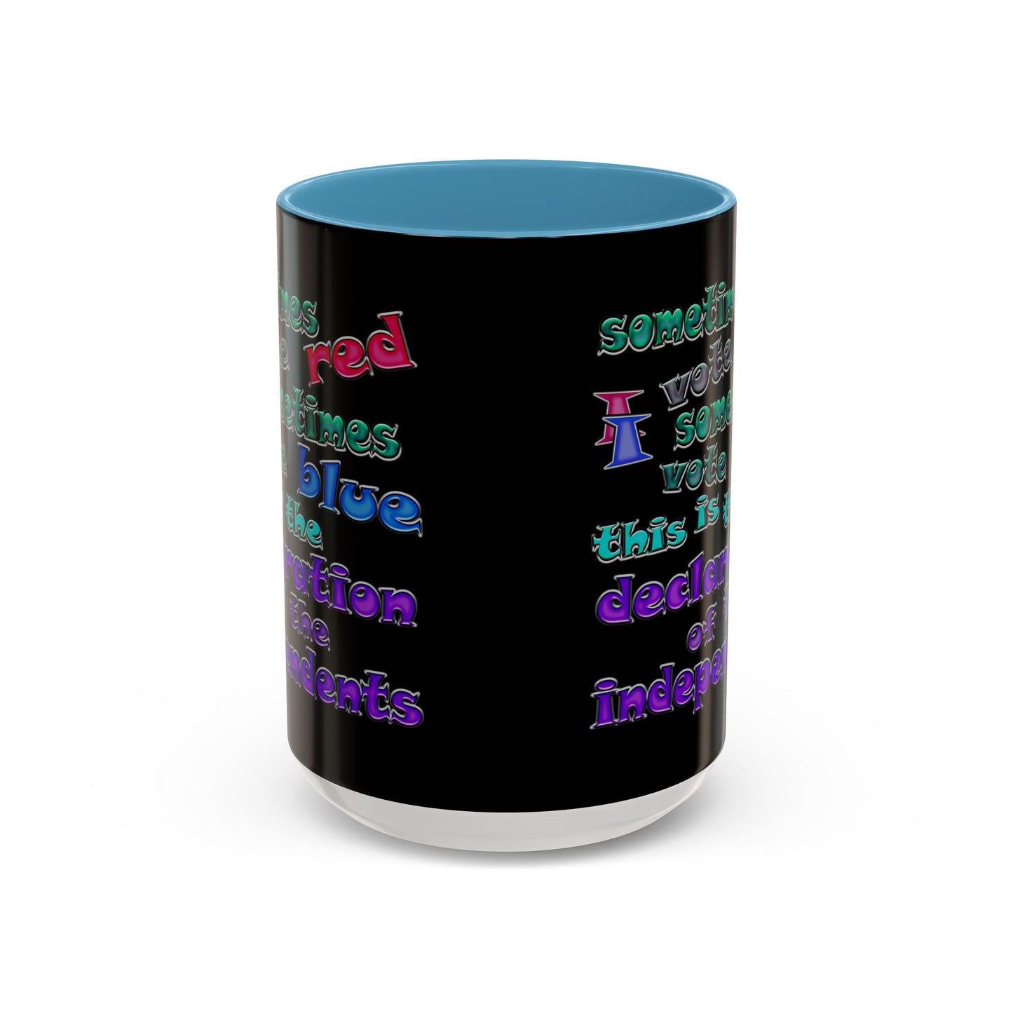 declaration of the independents - Accent Mug (black)