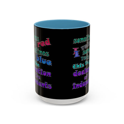 declaration of the independents - Accent Mug (black)