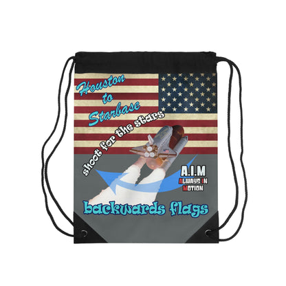 shoot for the stars - Drawstring Bag (dark grey)