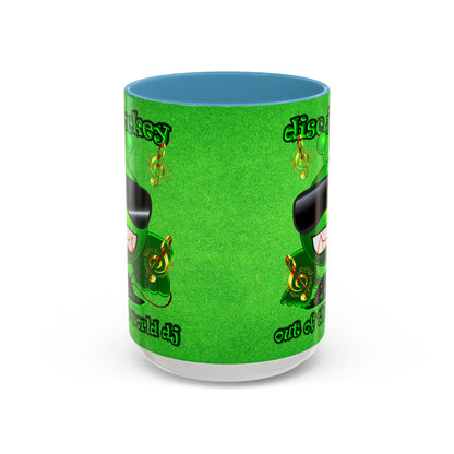 disc jockey - Accent Mug (green turf)