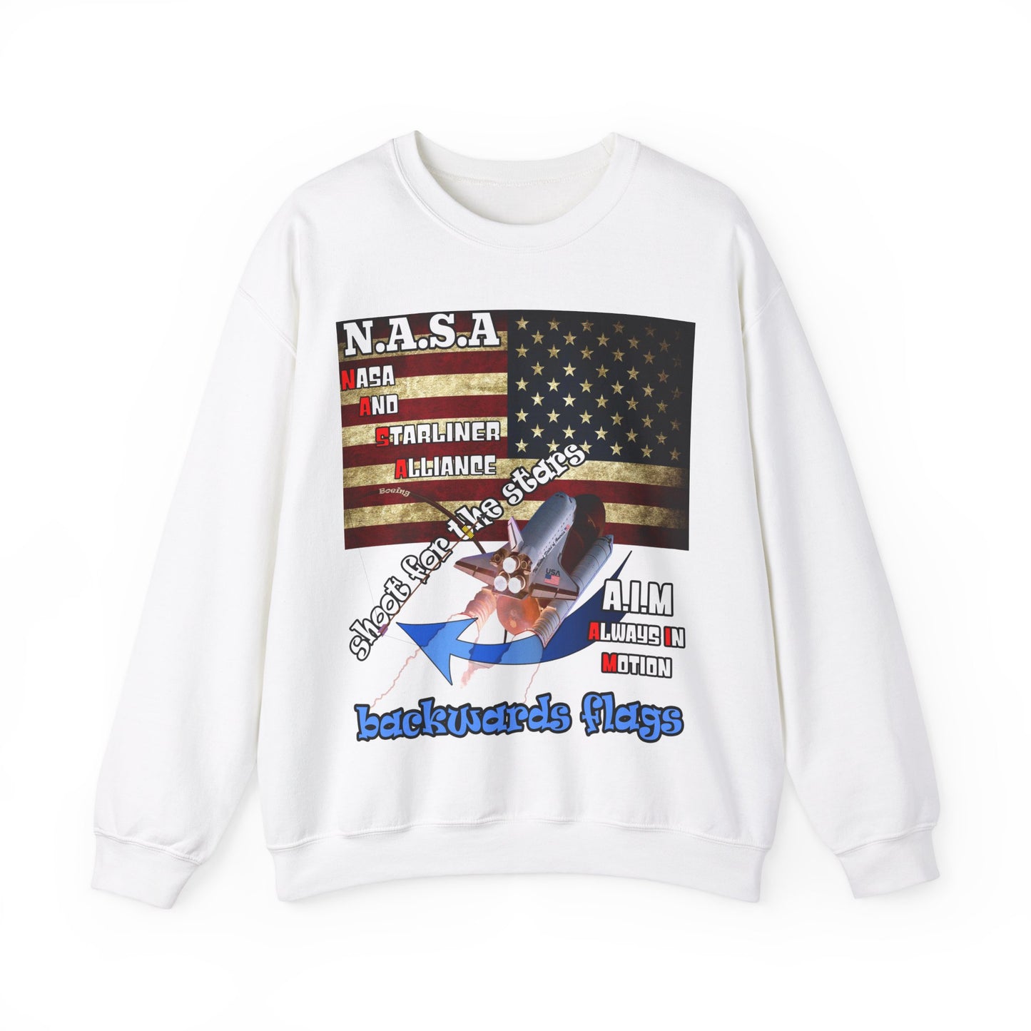 shoot for the stars(starliner) - Unisex Heavy Blend™ Crewneck Sweatshirt