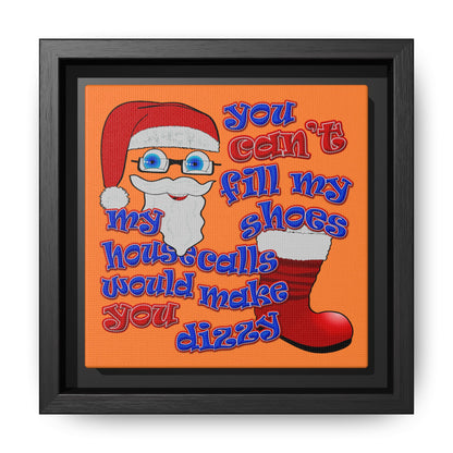 santa's shoes - framed canvas art (crusta)