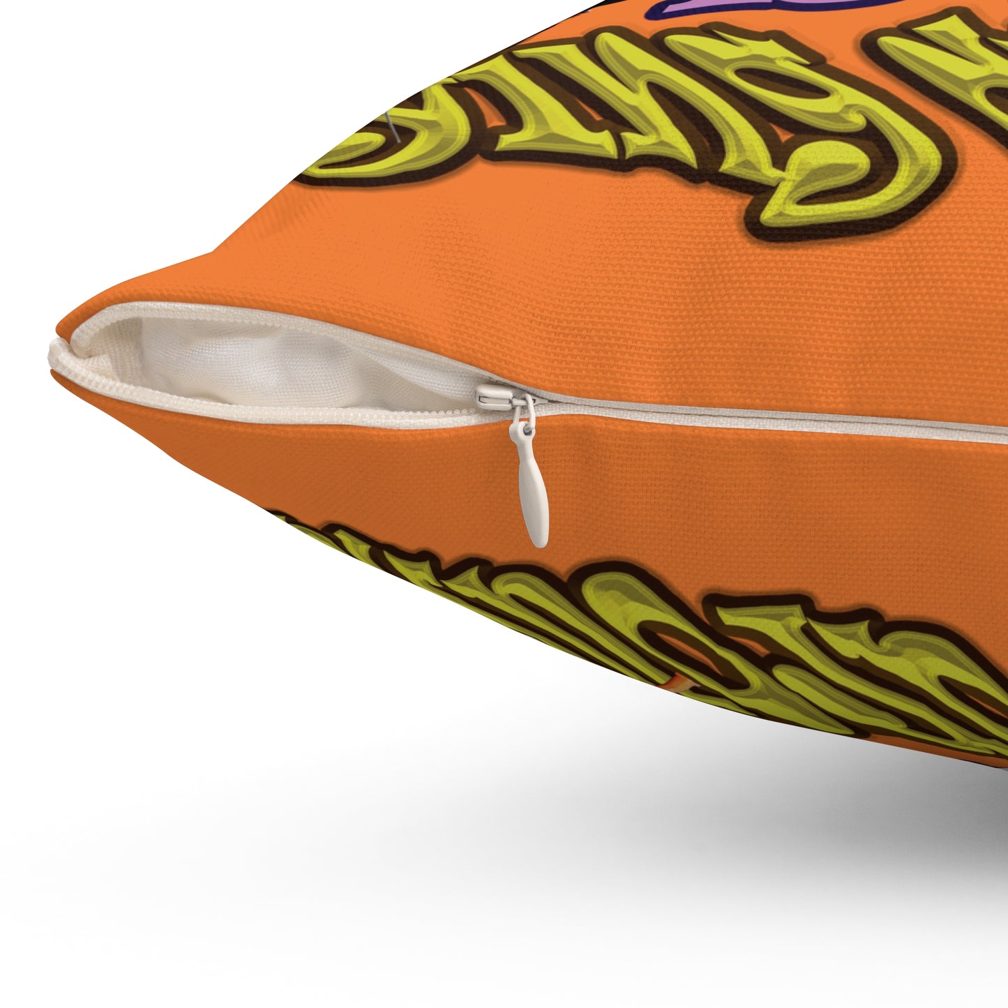 the bum's shit - Spun Polyester Square Pillow - (crusta)