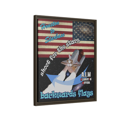 shoot for the stars - framed canvas art