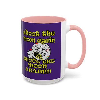 shoot the moon again - Accent Mug (purple)
