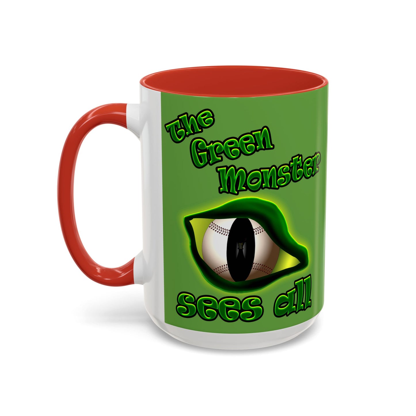 green monster - Accent Mug (green)