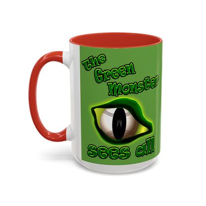 green monster - Accent Mug (green)
