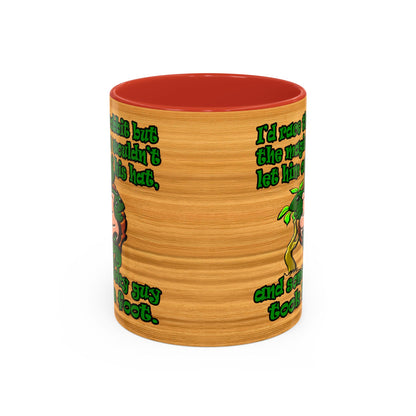 turtle race - Accent Mug (butterscotch wood finish)