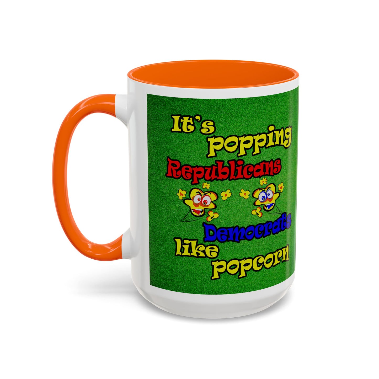 popping like popcorn - Accent Mug (green turf)