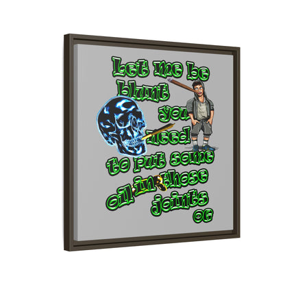 og - framed canvas art (light grey)