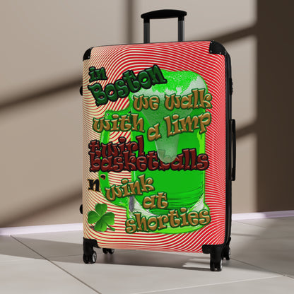 celtics logo - Suitcase (yellow-orange wave)
