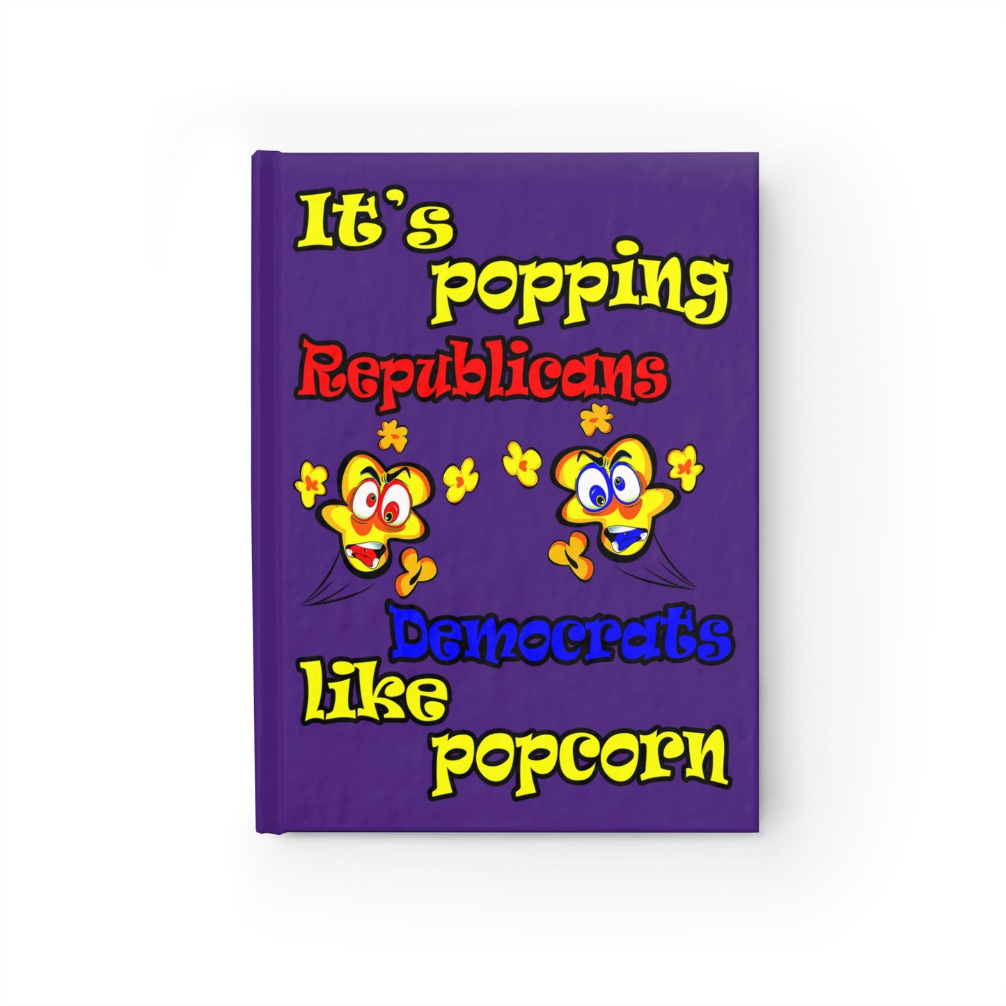 popping like popcorn - journal-lined (purple)
