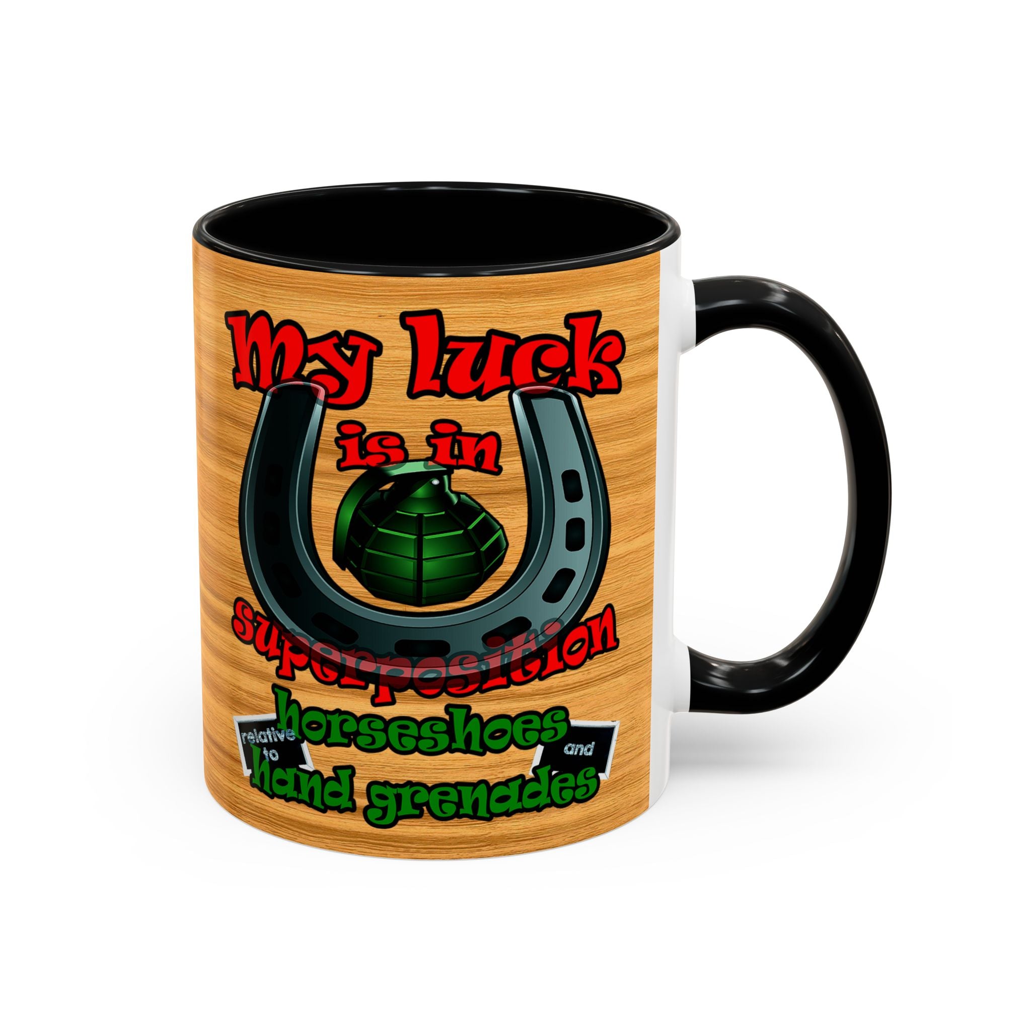 my luck - Accent Mug (butterscotch wood finish)