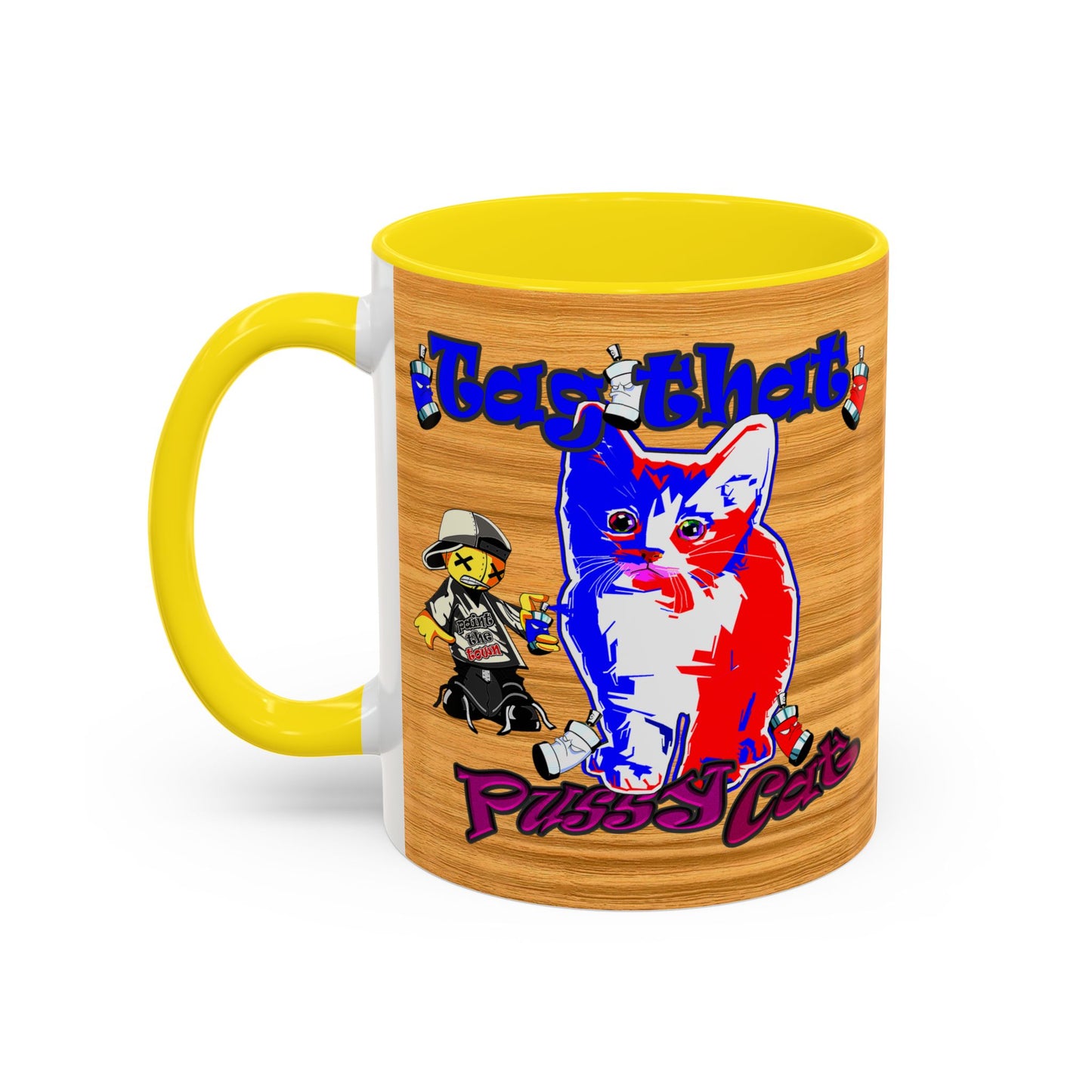 tag that - Accent Mug (butterscotch wood finish)