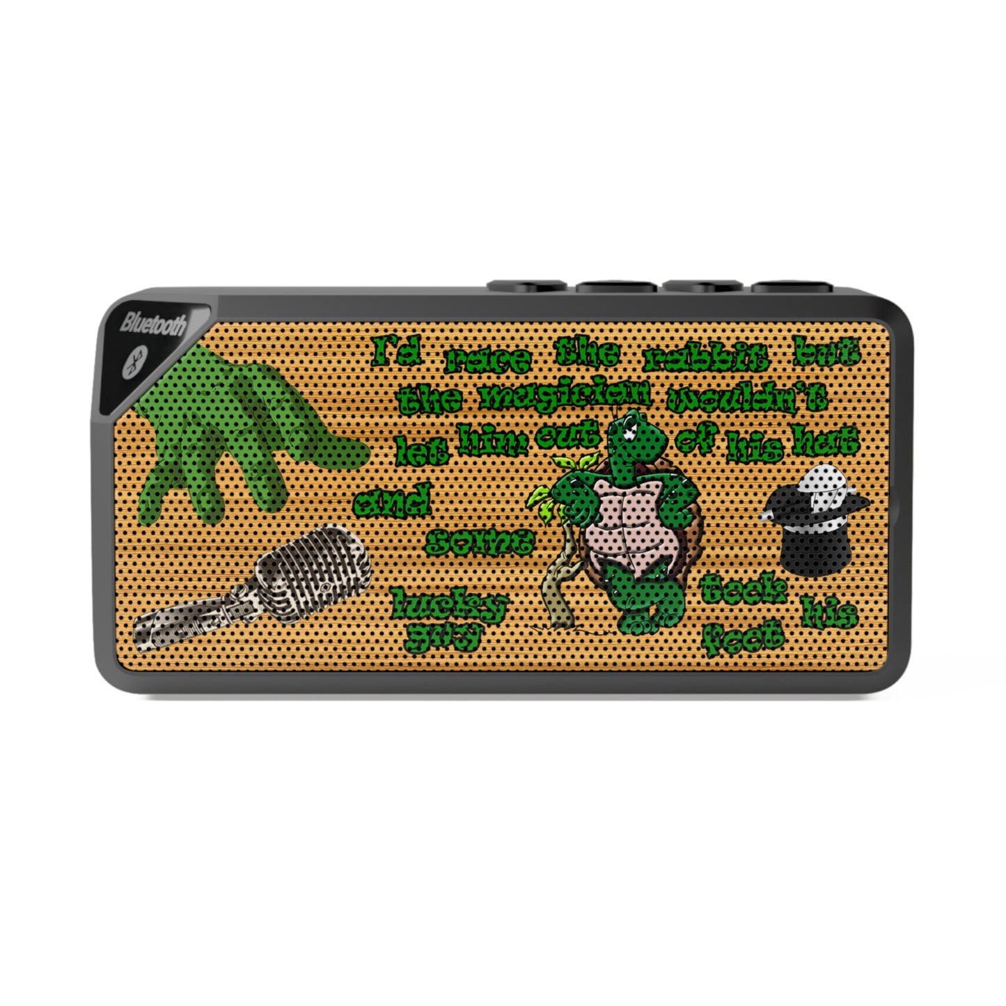 turtle race - Jabba Bluetooth Speaker (butterscotch wood finish)