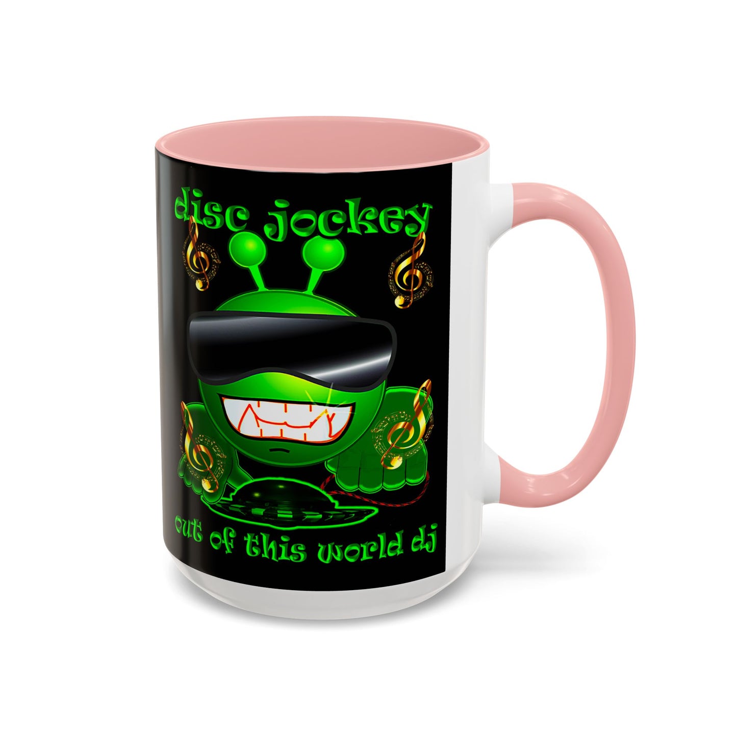 disc jockey - Accent Mug (black)