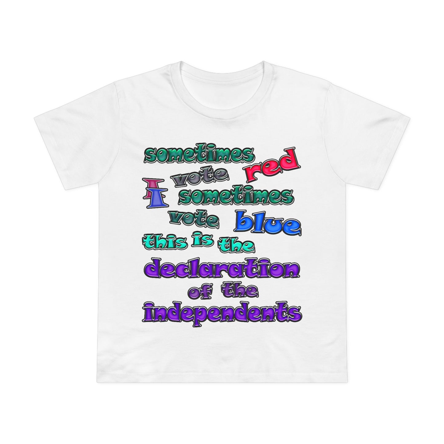 declaration of the independents - Women’s Maple Tee