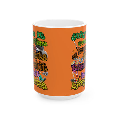 the bum's shit - White Mug (crusta)
