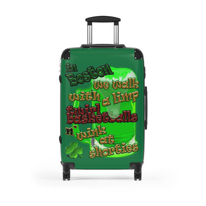 celtics logo - Suitcase (dark green)