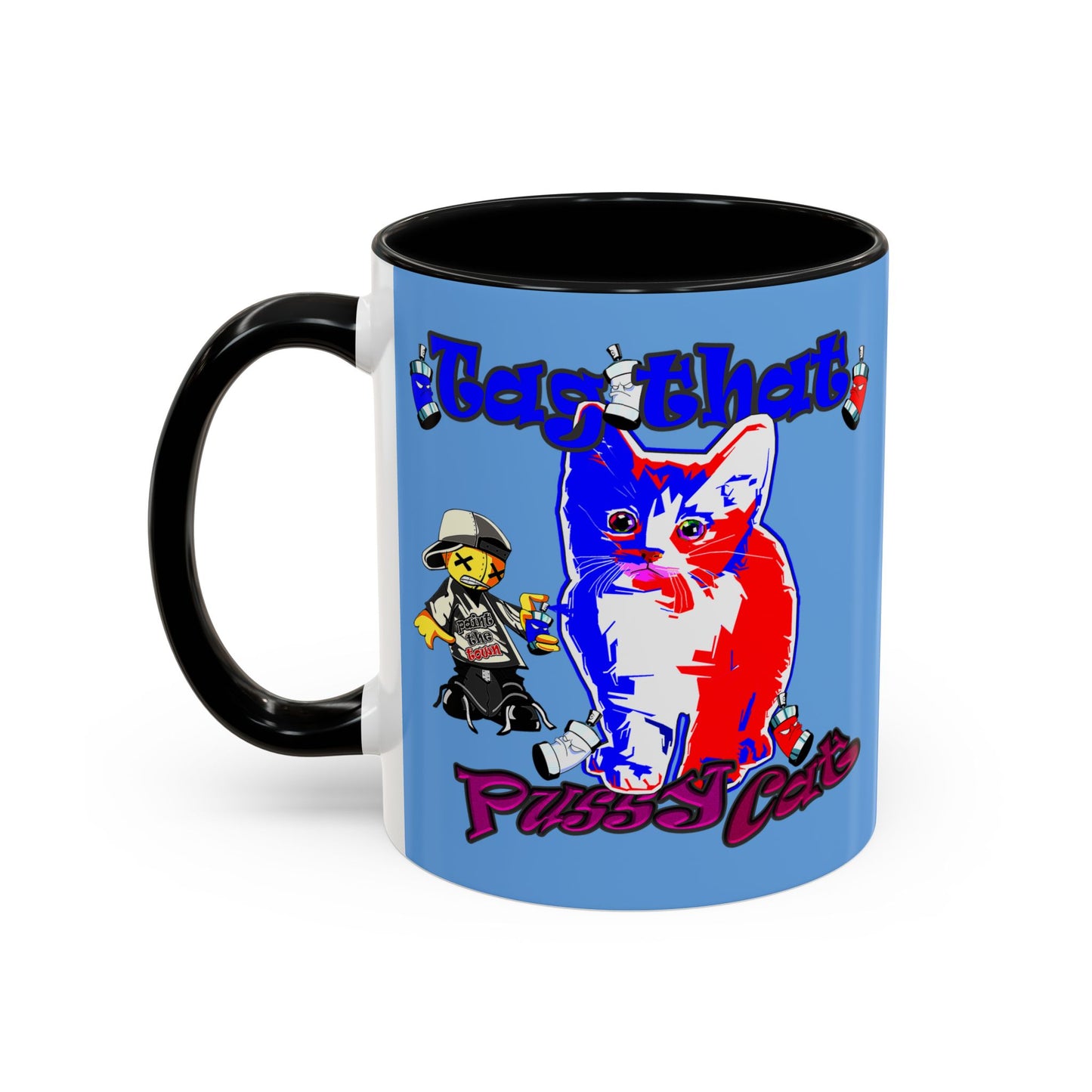 tag that - Accent Mug (light blue)