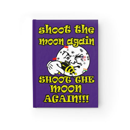 shoot the moon again - journal-lined (purple)