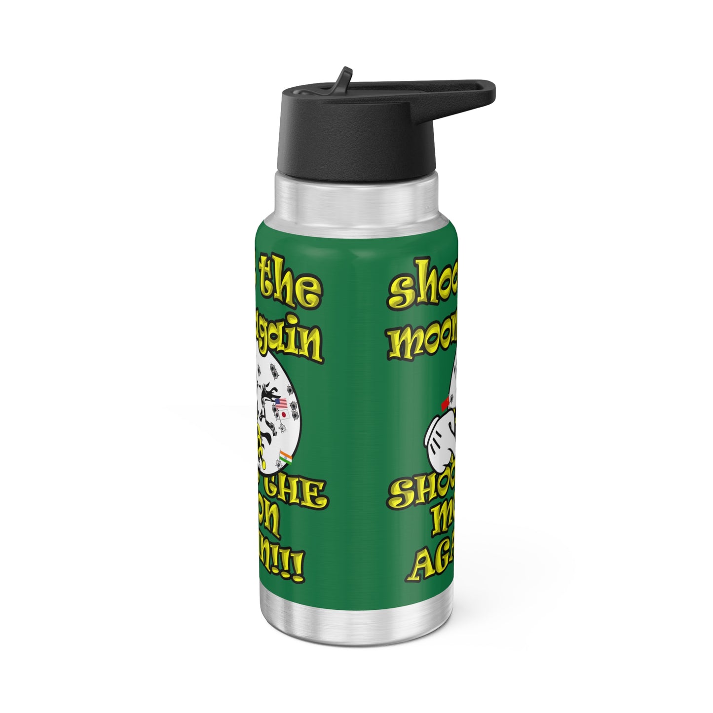shoot the moon again - Gator Tumbler, 32oz (dark green)
