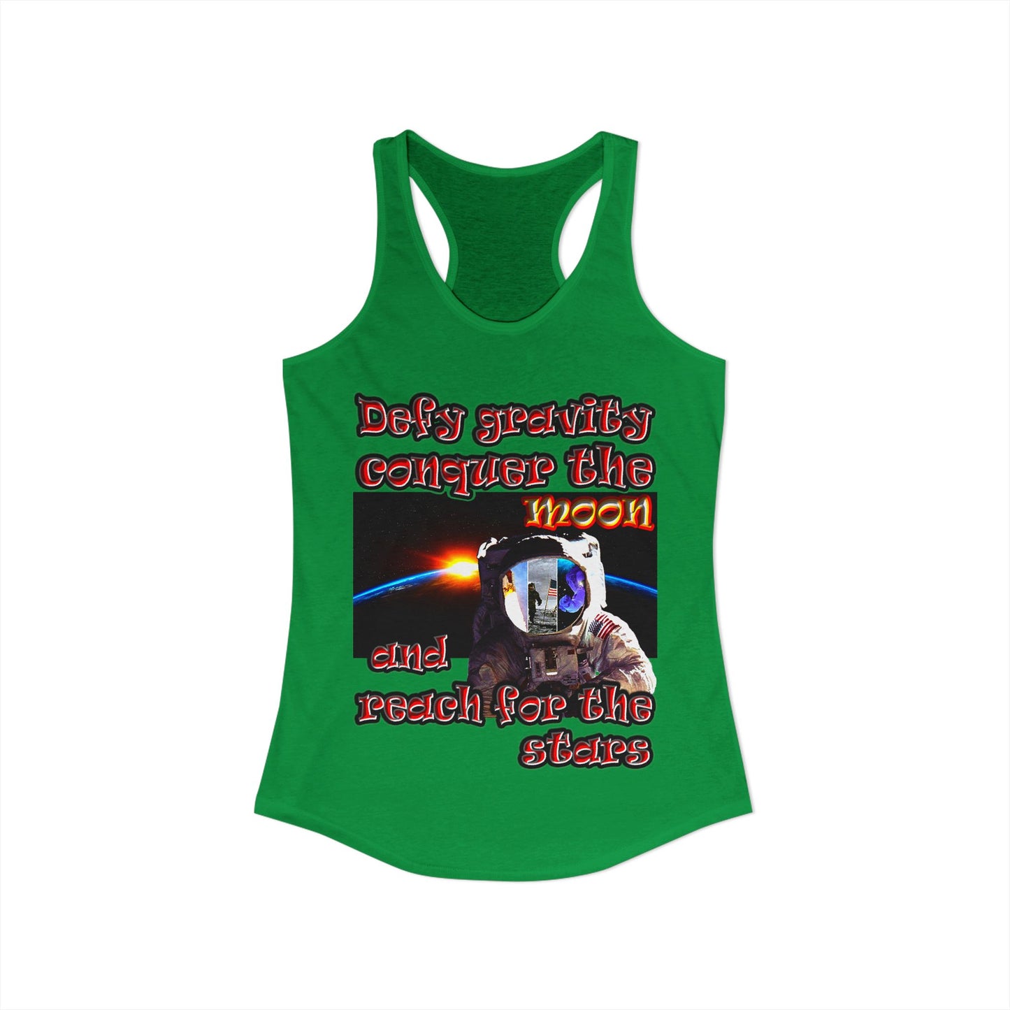 defy conquer reach - Women's Ideal Racerback Tank