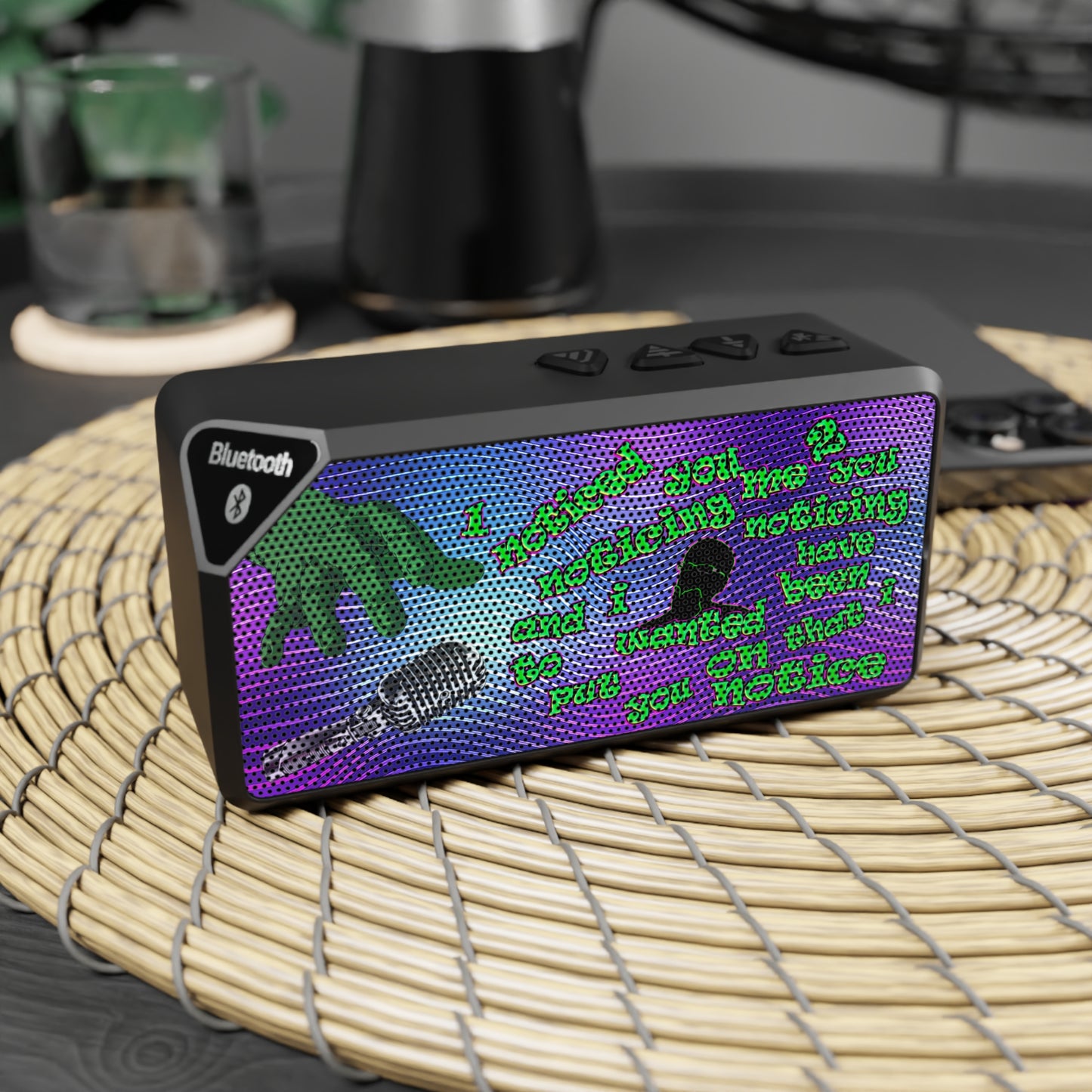 noticed you noticing - Jabba Bluetooth Speaker (purple wave)