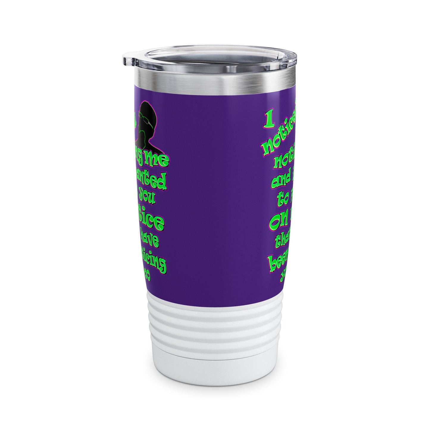 noticed you noticing - Ringneck Tumbler, 20oz (purple)