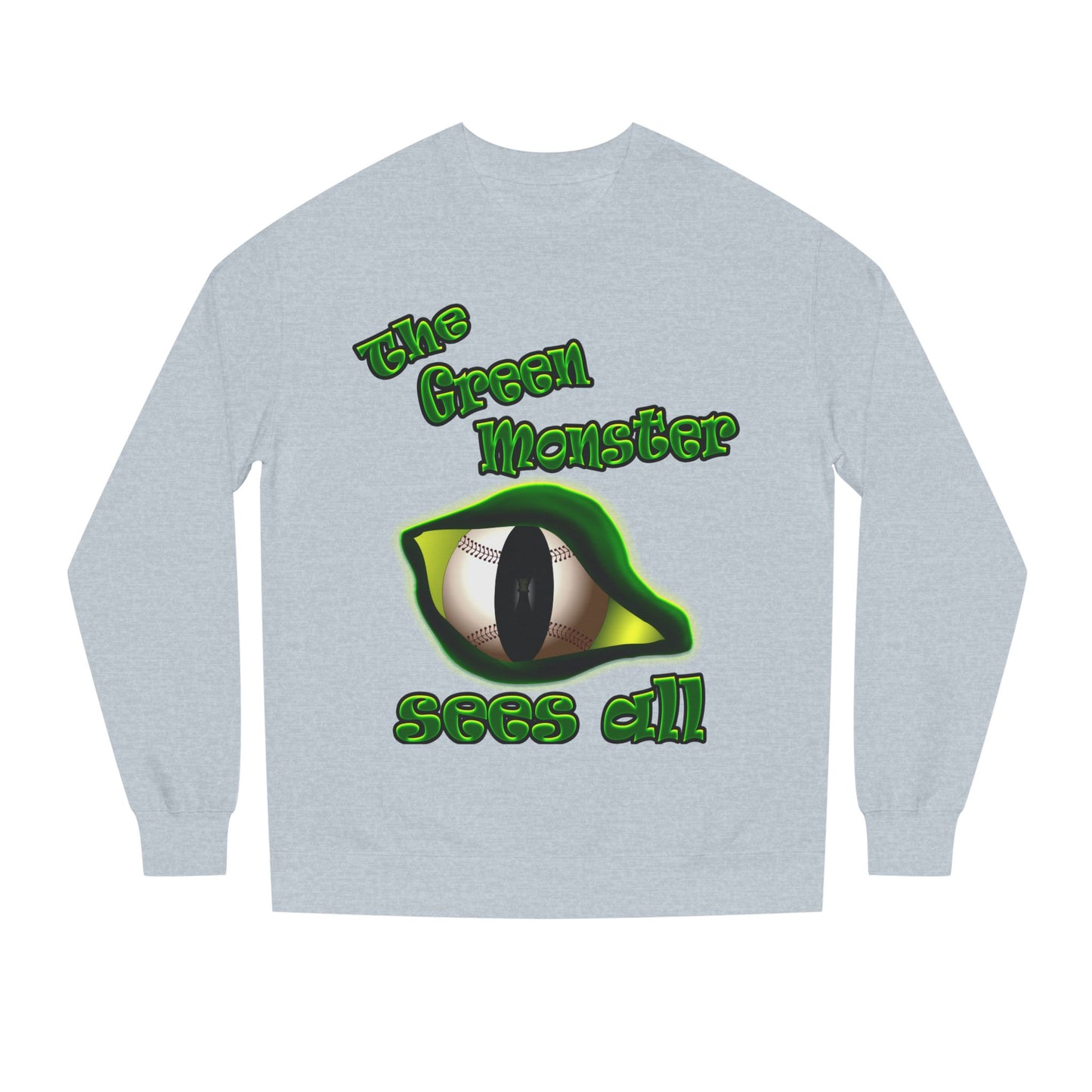 green monster - Unisex Crew Neck Sweatshirt