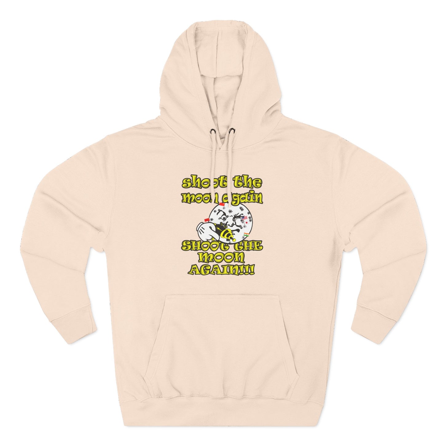 shoot the moon again - Three-Panel Fleece Hoodie