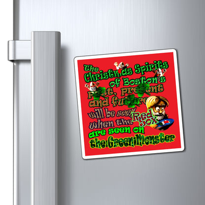christmas spirits of boston - Magnets - (red)