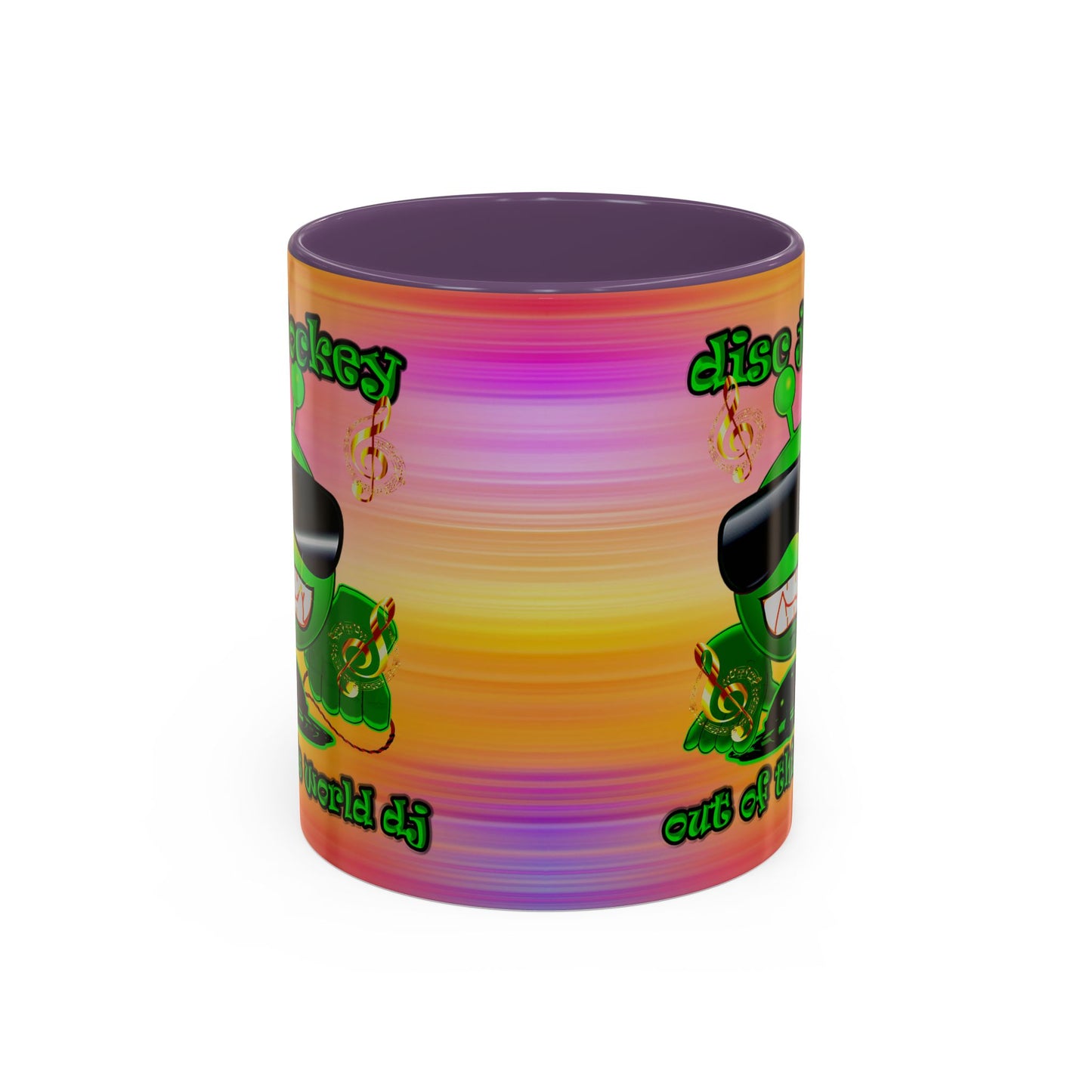 disc jockey - Accent Mug (color blur)
