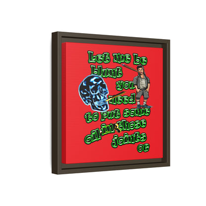 og - framed canvas art (red)