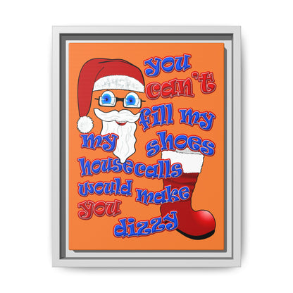 santa's shoes - framed canvas art (crusta)